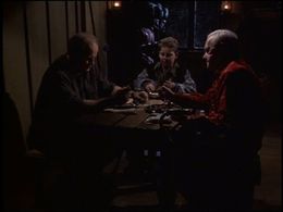 Kelsey Grammer, John Mahoney, and Trevor Einhorn in Frasier (1993)