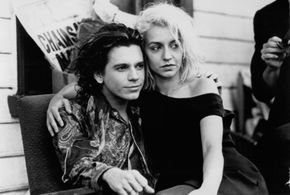 Michael Hutchence and Saskia Post in Dogs in Space (1986)