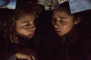 Carmen Ejogo and Zoë Soul in The Purge: Anarchy (2014)