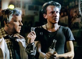 Boguslaw Linda and Marian Opania in Man of Iron (1981)