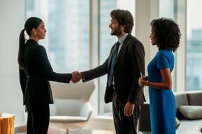 Melissa Barrera, Getenesh Berhe, and Jeff Wilbusch in Keep Breathing (2022)