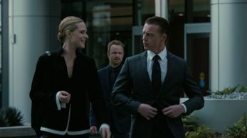 Aaron Paul, Evan Rachel Wood, and Brian Gilleece in Westworld (2016)