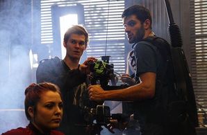 Kylie Brown on set of Due Justice