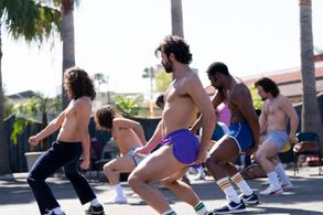 Michael Graceffa, Quentin Plair, and Max Teboul in Welcome to Chippendales (2022)