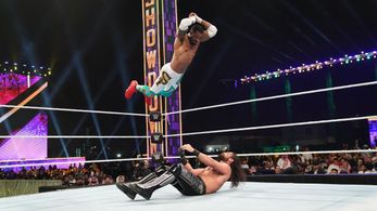 Colby Lopez and Kenneth Crawford in WWE Super Show-Down (2020)