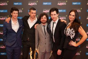 Award ceremony with crew of Peter at BAFTA.