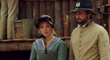 Still of Darron Meyer and Nadja Uhl in Striving For Freedom