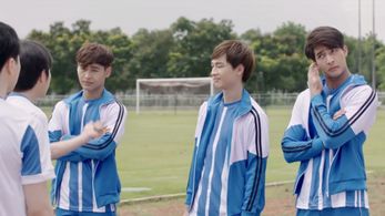 Norravit Songtrai, Pirapat Watthanasetsiri, and Napat Na Ranong in Love by Chance (2018)