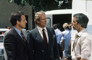 Jon Cypher, Joe Spano, and Daniel J. Travanti in Hill Street Blues (1981)