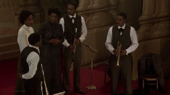 Clé Bennett, Miranda Edwards, Dalmar Abuzeid, Ronnie Rowe, and Tenika Davis in Murdoch Mysteries (2008)
