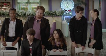 Casey Webb, Ian Hecox, Natalie Whittle, Noah Grossman, Cat Alter, and Jade Martz in Part Timers (2016)