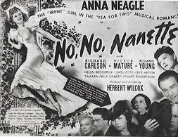 Victor Mature, Helen Broderick, Richard Carlson, Anna Neagle, Zasu Pitts, Tamara, and Roland Young in No, No, Nanette (1