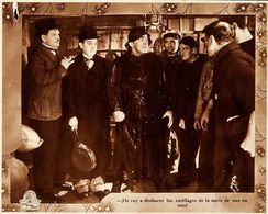 Oliver Hardy, Stan Laurel, and Walter Long in The Live Ghost (1934)