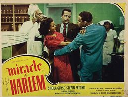 Stepin Fetchit, Kenneth Freeman, William Greaves, and Sheila Guyse in Miracle in Harlem (1948)