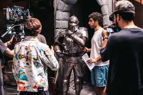 Artin John 1st AD on the set of Shrek Live Action film Fiona