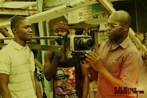 OJUJU shoot...C.J. with DOP, Tunji Akinsehinwa