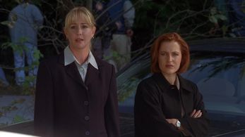 Gillian Anderson and J.C. Wendel in The X-Files (1993)