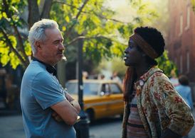 Still of Roland Emmerich and Otoja Abit in Stonewall (2015)