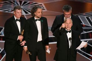 Gerd Nefzer, Richard R. Hoover, John Nelson, and Paul Lambert at an event for Blade Runner 2049 (2017)