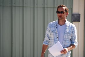 Josh Mancuso on set for a short film in Colorado Springs, CO.