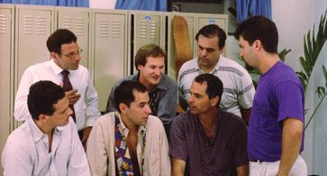 A photo from the 2011 romantic comedy 1990's period piece 