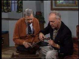 Joe Negri and Fred Rogers in Mister Rogers' Neighborhood (1968)