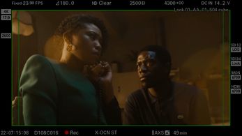 Adrianna Mitchell with Damson Idris in Snowfall - FX