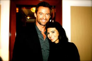With Hugh Jackman