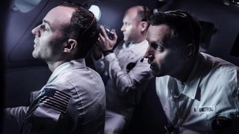 As Buzz Aldrin in 8 Days: To the Moon and Back for BBC Television and PBS. With Rufus Wright as Neil Armstrong and Patri