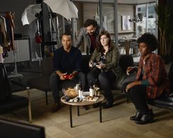 Barry Rothbart, Allison Tolman, Kirby Howell-Baptiste, and Mark St. Cyr in Downward Dog (2017)