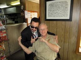 Clowning on the set of 