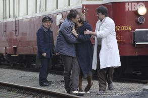 Jaroslava Pokorná, Martin Sitta, Miroslav Krobot, and Petr Stach in Burning Bush (2013)