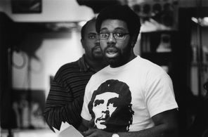 Filmmaker Sowande Tichawonna on the set of 