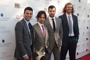 Rane Jameson, Brandon Moore, and Caleb Alexander Smith at an event for The Spearhead Effect (2017)