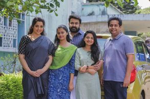 Mohanlal, Meena, Jeethu Joseph, Ansiba, and Esther Anil in Drishyam 2 (2021)