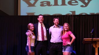 Joe McGettigan, Bryan Kreutz, Molly Cravens, and Rylee Ryan in Up on High Ground (2014)