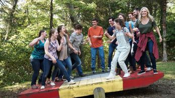 Kylie Brown on set of Play the Flute