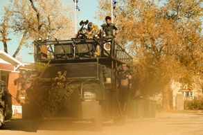 Cody Kearsley and Jeanté Godlock in Daybreak (2019)