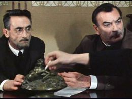 Pyotr Glebov and Vladimir Nazarov in O druzyakh-tovarishchakh (1970)