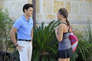 Alexandra Chando and Blair Redford in The Lying Game (2011)