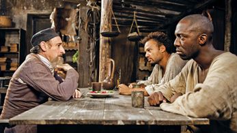 Michel Crémadès, Fabrice Eboué, and Thomas Ngijol in Case départ (2011)