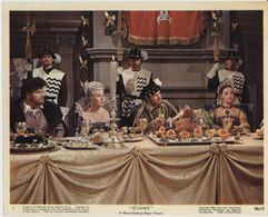 Roger Moore, Lana Turner, Sean McClory, and Marisa Pavan in Diane (1956)