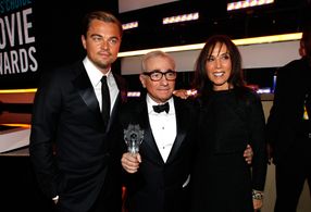 Leonardo DiCaprio, Martin Scorsese, and Olivia Harrison