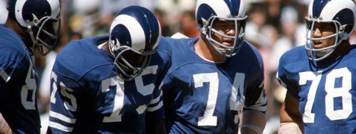 Deacon Jones, Marlin McKeever, Merlin Olsen, and The Los Angeles Rams