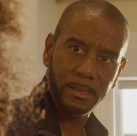 Reggie Gaskins on set of 