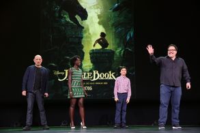 Ben Kingsley, Jon Favreau, Lupita Nyong'o, and Neel Sethi