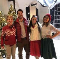 Behind the scenes with Jake Satow, James Robinson, Rachel Gilchrist, and Kahyun Kim on the set of First Noelle.