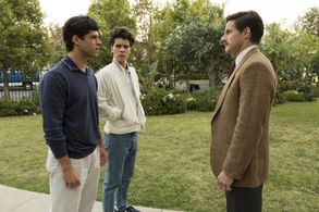 Sam Jaeger, Miles Gaston Villanueva, and Gus Halper in Law & Order True Crime (2017)