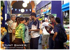 Steven Dasz, Mariam Hernández, David Xarach, and Pepe Batista in Stunt Games (2010)