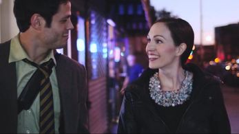 Joy Shatz and Travis Landry in THE NIGHTRUNNER